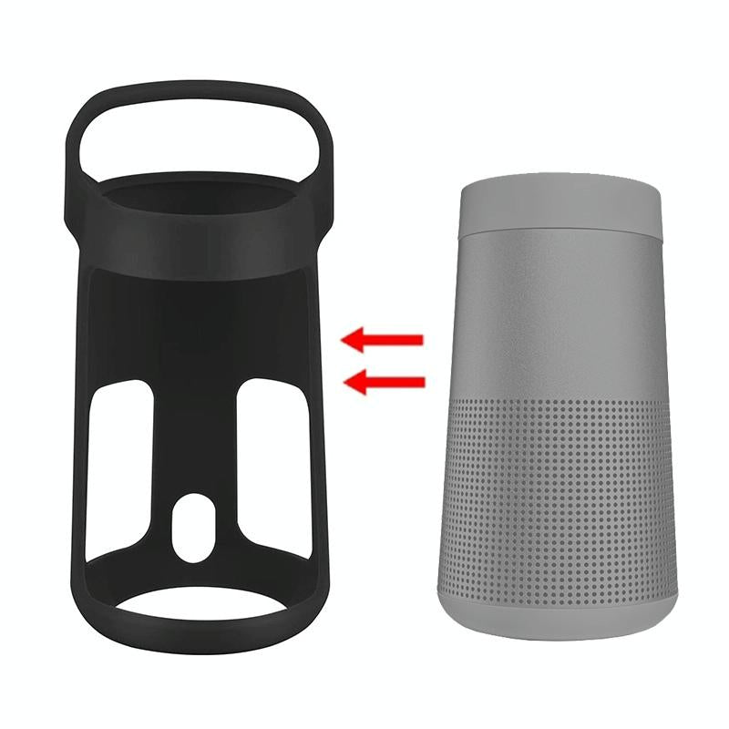 Portable Silicone Cover for Bose Soundlink Revolve Speaker - Silver Gray