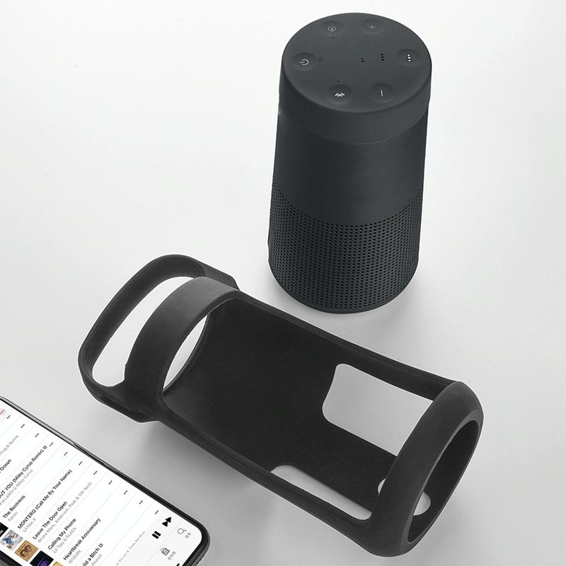 Portable Silicone Cover for Bose Soundlink Revolve Speaker - Silver Gray