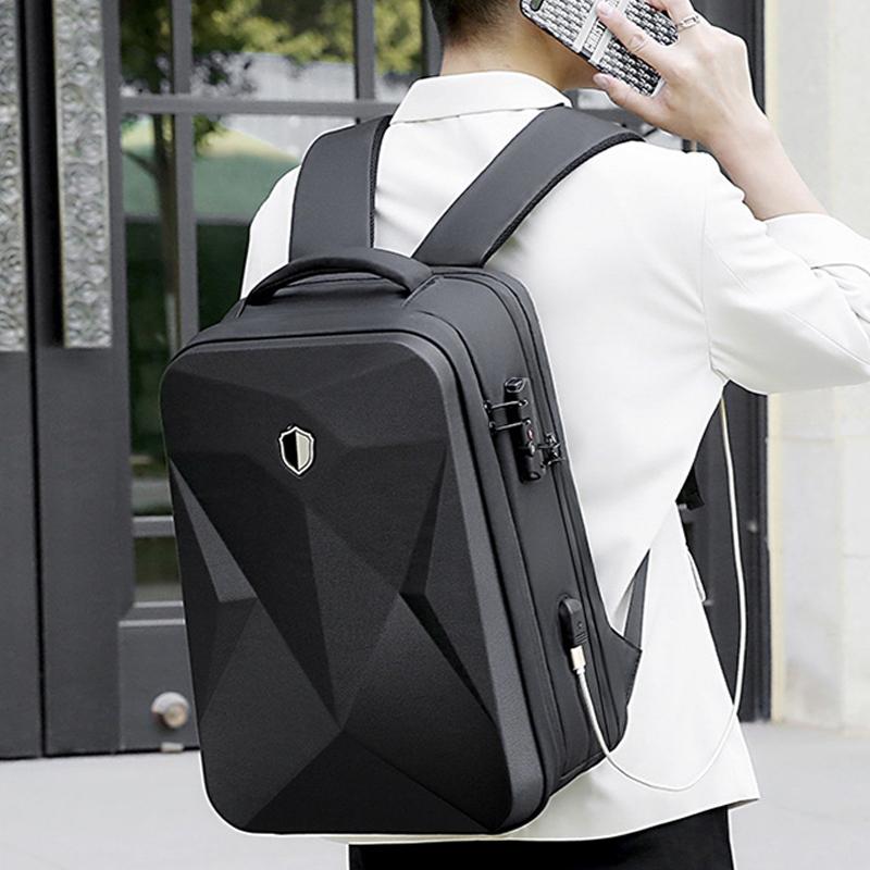 Waterproof Laptop Backpack with Usb Port - 17 Inch Capacity Password Lock 4