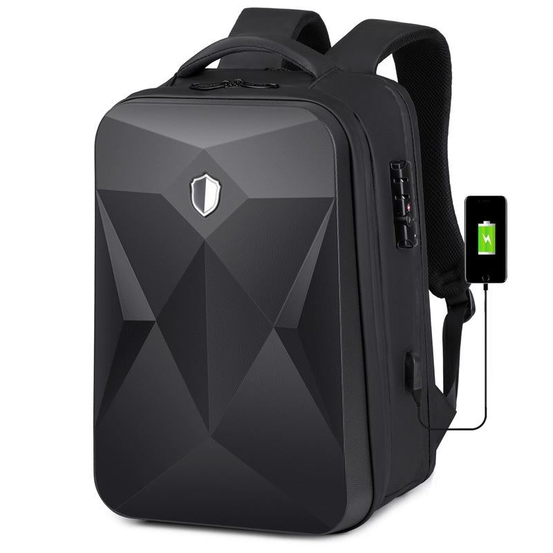 Waterproof Laptop Backpack with Usb Port - 17 Inch Capacity Password Lock 14