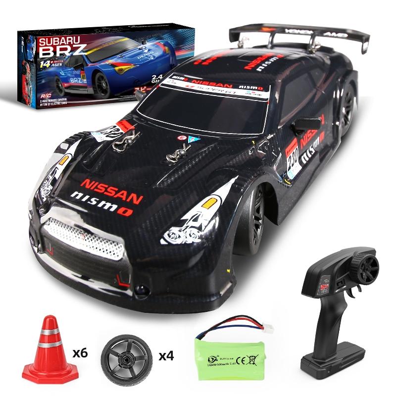 1 16 4wd Drift Rc Toy Car - 2.4g - Compact Design - Black Red 9