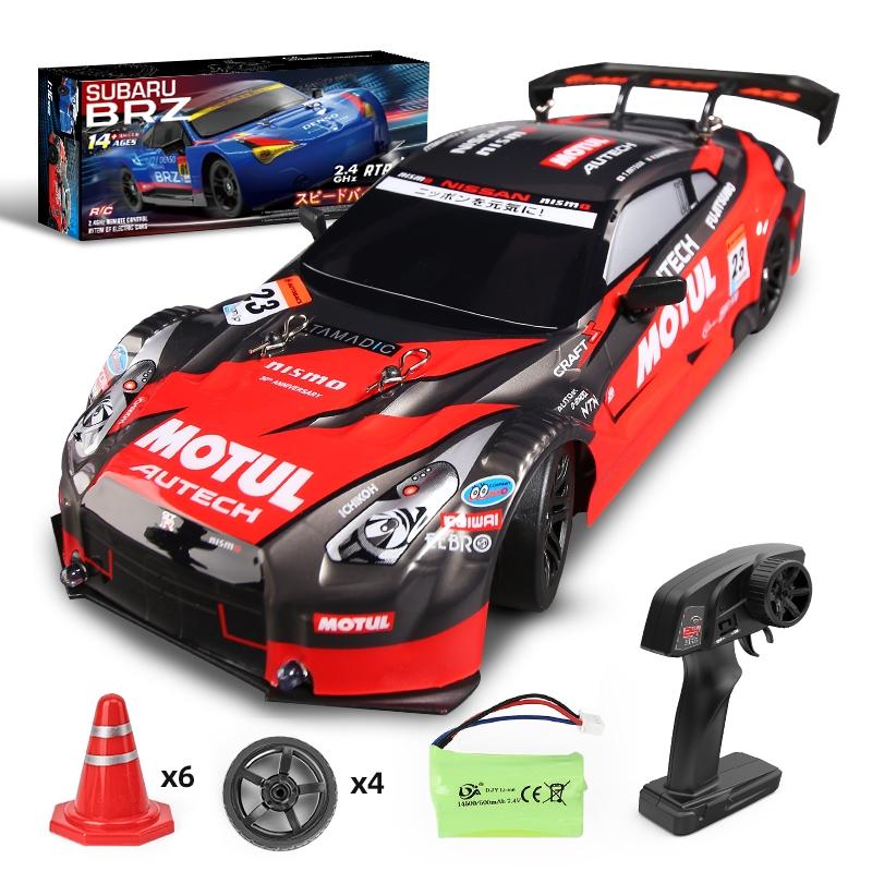 1 16 4wd Drift Rc Toy Car - 2.4g - Compact Design - Black Red 11