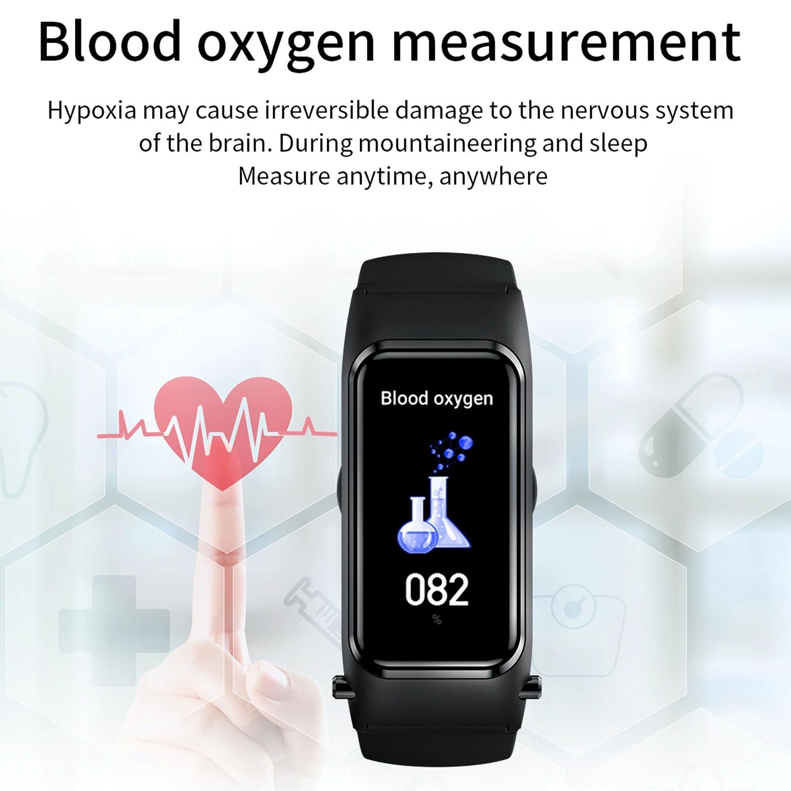Bluetooth Smart Bracelet With Hd Screen - Rose Gold 6