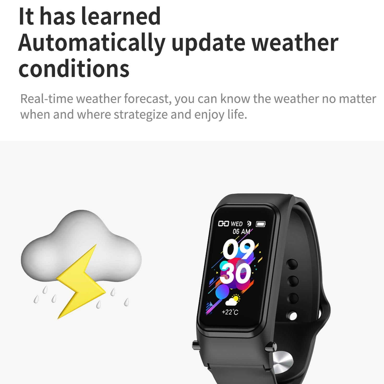 Bluetooth Smart Bracelet With Hd Screen - Rose Gold 13