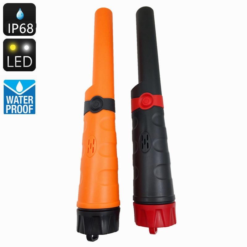 Waterproof Metal Detector with Adjustable Sensitivity - Orange 9