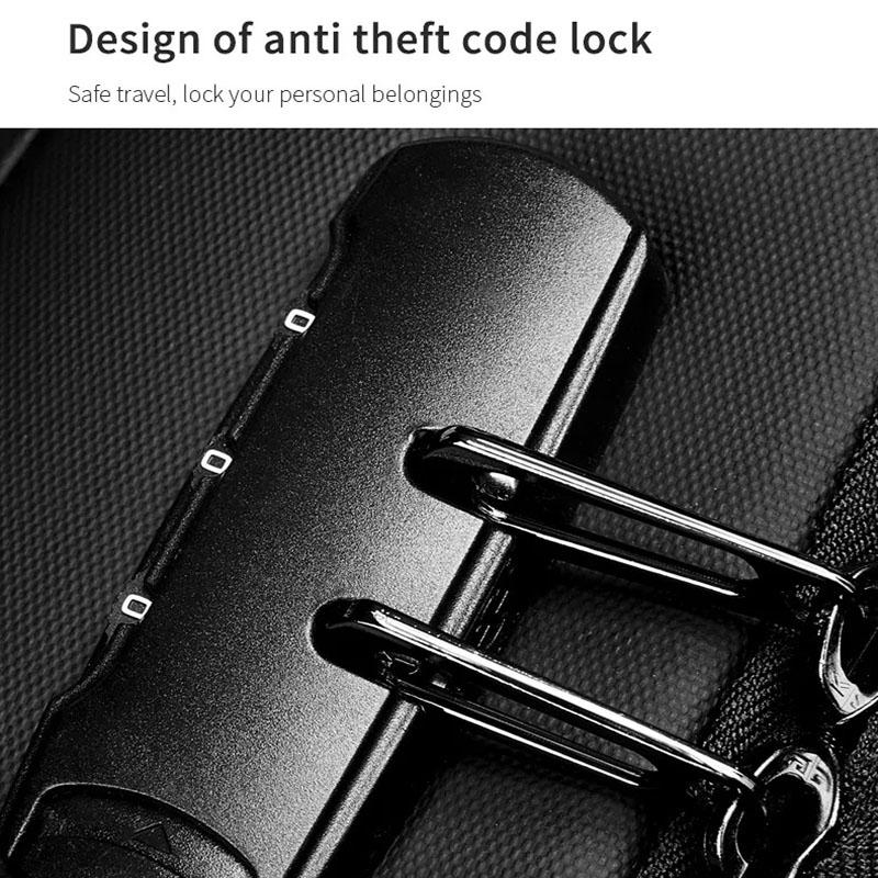 Large Capacity Waterproof Laptop Backpack with Usb Port for Business Travel - Blue 15