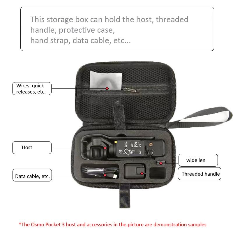 Dji Pocket 3 Carrying Case - Storage Bag Clutch - Black 6