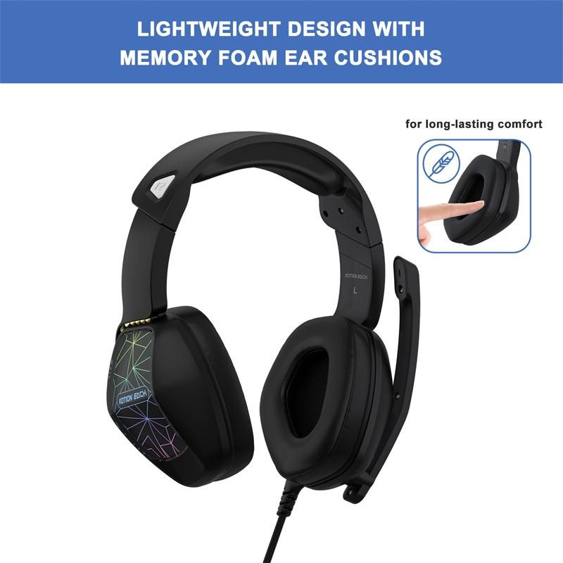 2.1M Gaming Headset With Mic Kotion Each G6000 - Black White 3