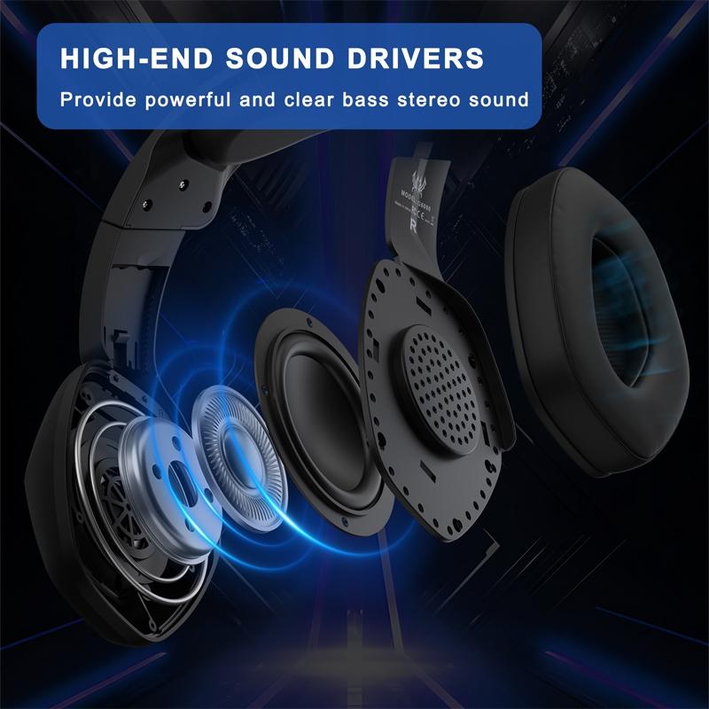 2.1M Gaming Headset With Mic Kotion Each G6000 - Black White 6