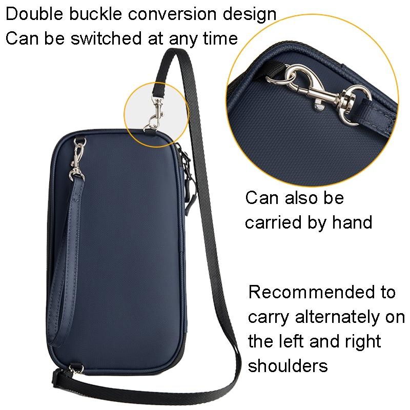 Rfid-protected Waterproof Neck Passport Holder - Black 6
