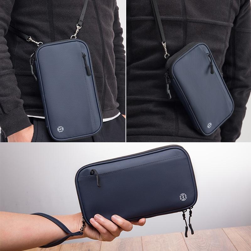 Rfid-protected Waterproof Neck Passport Holder - Black 10