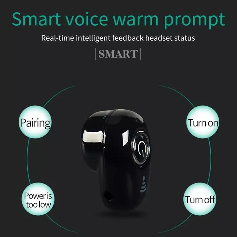 Mini Bluetooth Earbuds with Mic for All Phones - S650 Sport - Gold 12