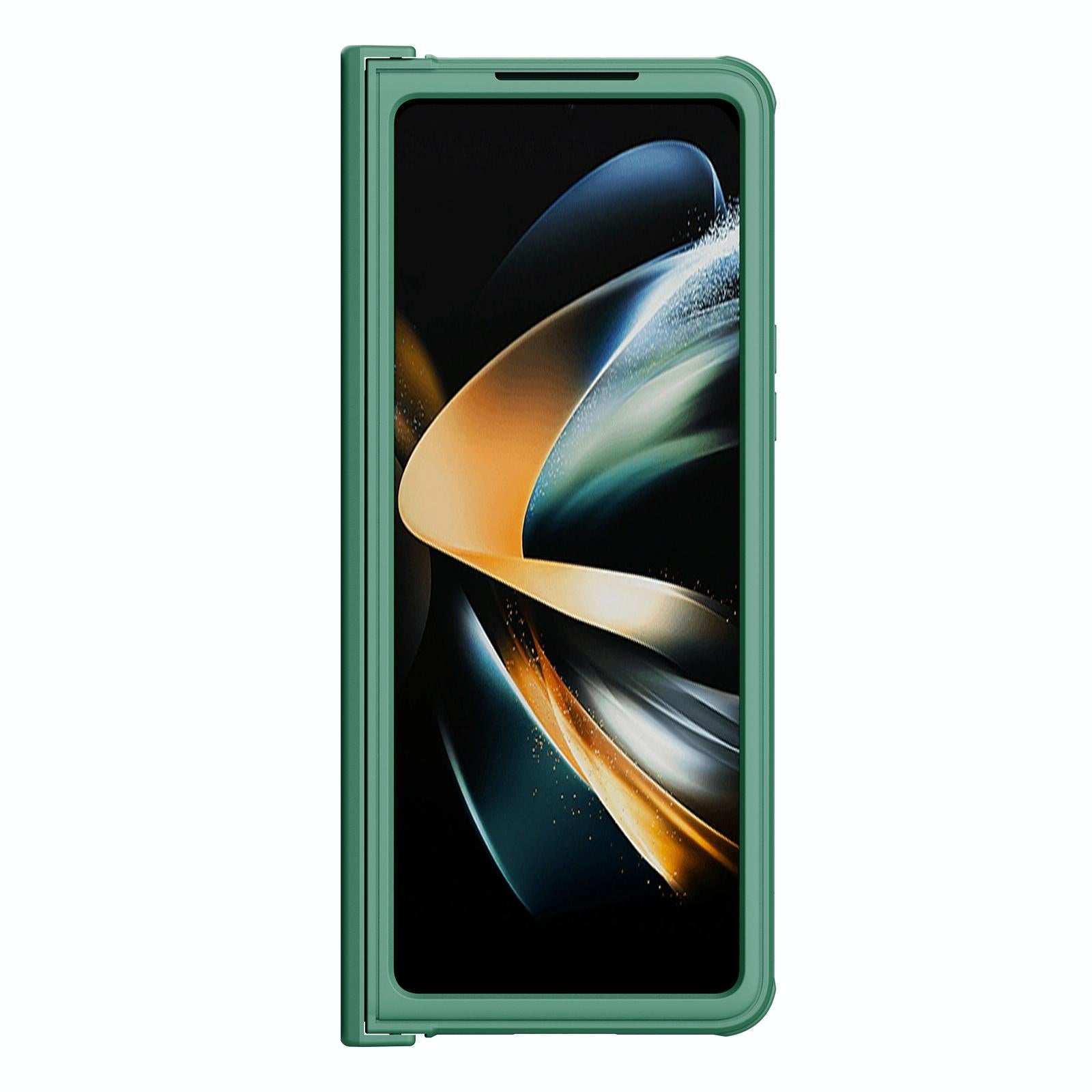 For Samsung Galaxy Z Fold4 5G Mirror Pro Camshield Case Set - Black 4