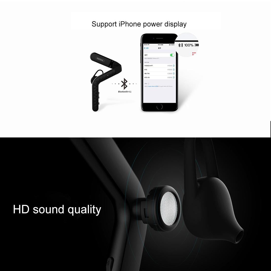 Wireless Bluetooth Headset with Hd Voice - Compact Design 4