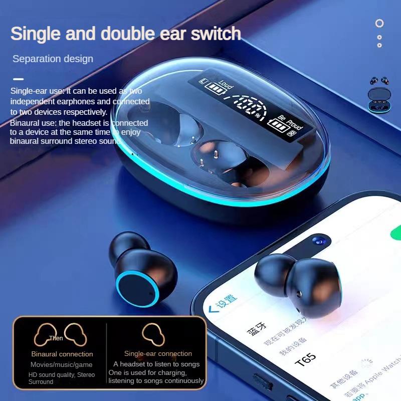 Wireless Bluetooth Earphones with Noise Reduction and Power Bank Function - Fluorescent Green 13