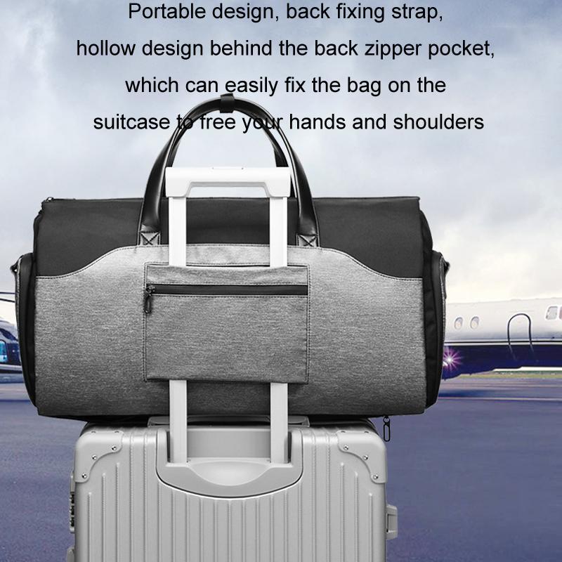 20 Inch Waterproof Foldable Travel Handbag - Dark Gray 10