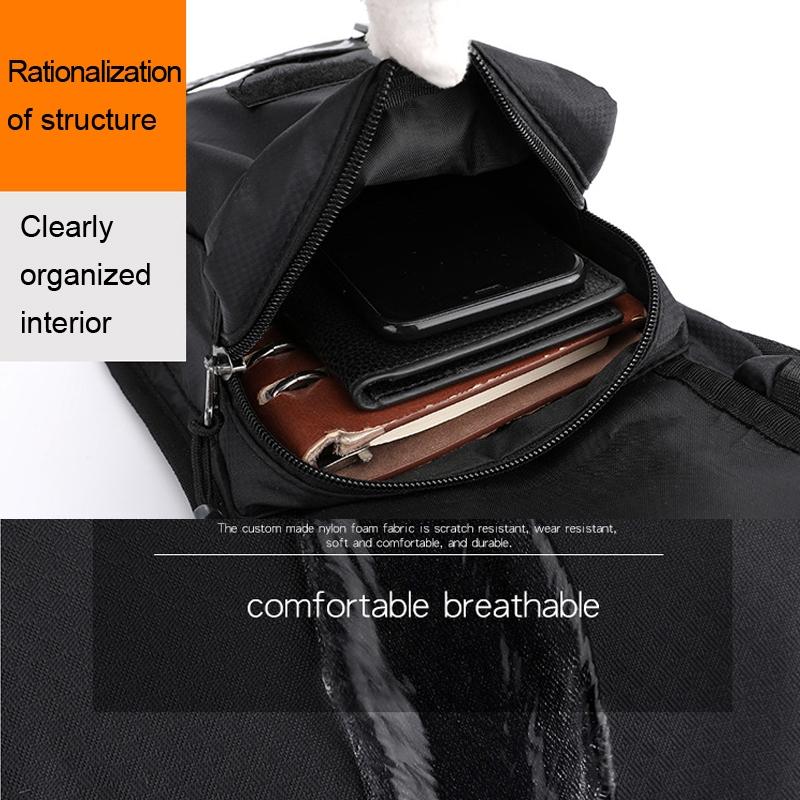 Outdoor Riding Leg Bag Sports Chest & Waist Messenger Bag - Grey 11