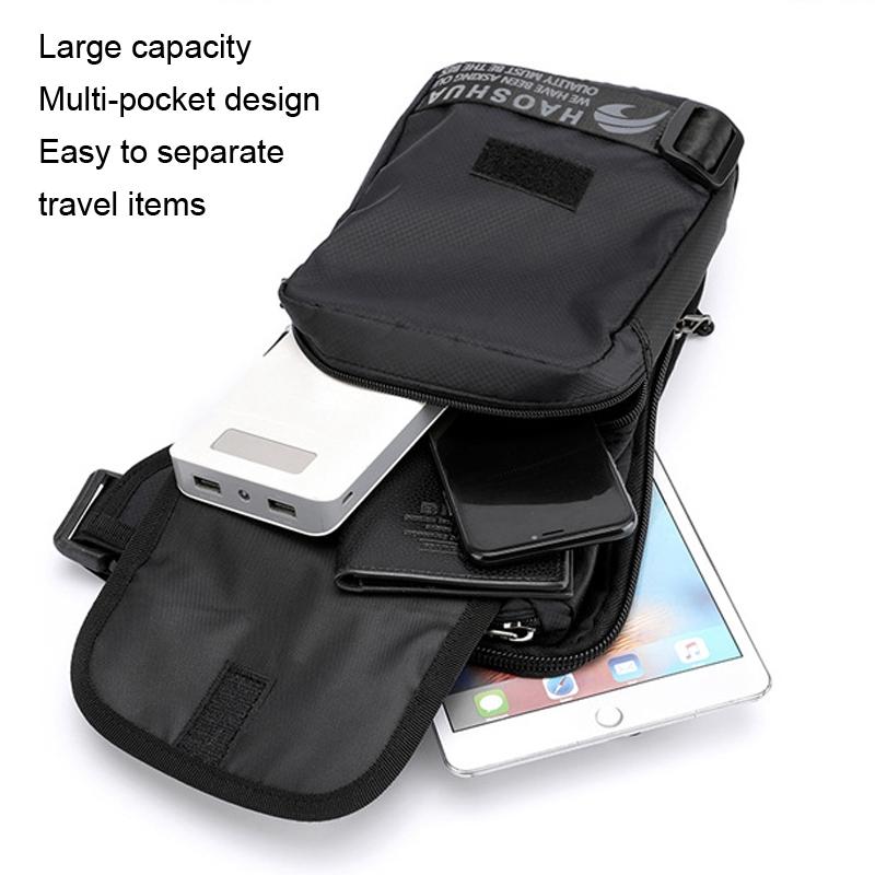 Outdoor Riding Leg Bag Sports Chest & Waist Messenger Bag - Grey 12