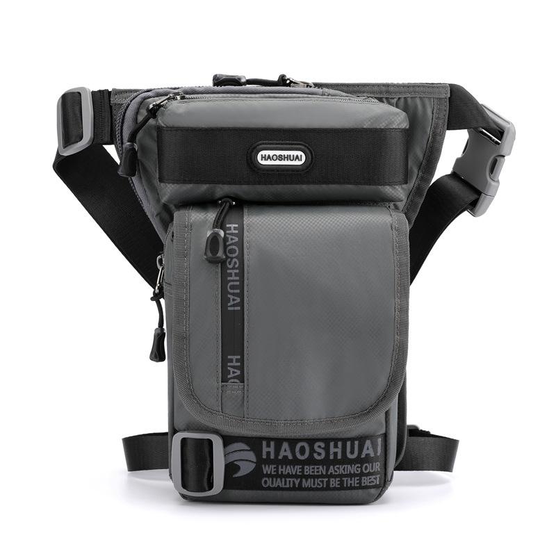 Outdoor Riding Leg Bag Sports Chest & Waist Messenger Bag - Grey 15