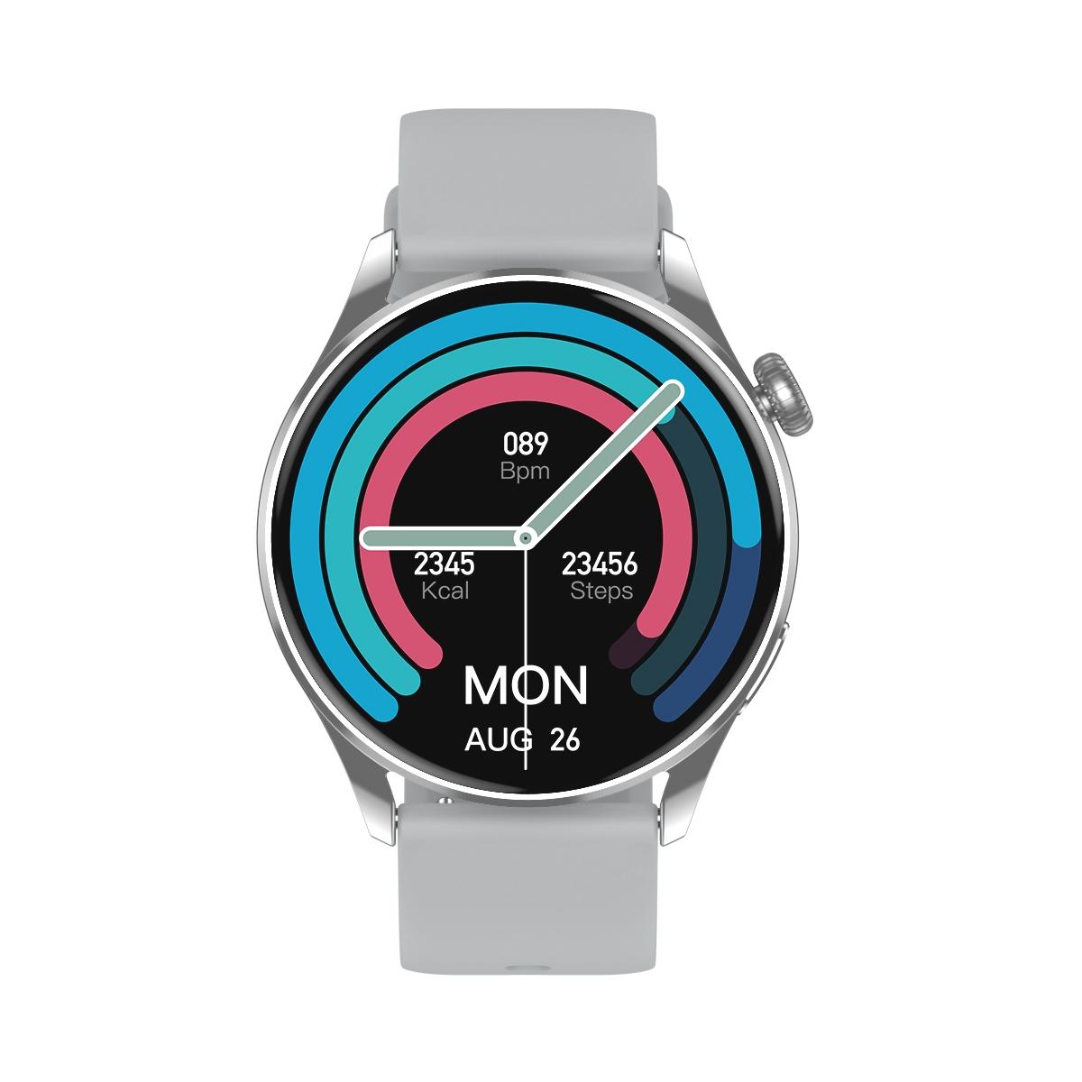 Smart Watch With Heart Rate And Blood Pressure Monitoring - Colour Screen - Silver 3