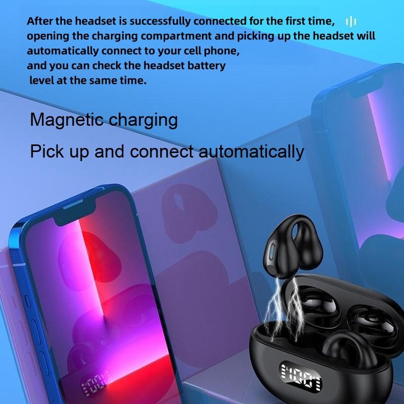 Wireless Noise-cancelling Bluetooth Earbuds with Led Display - Khaki 11