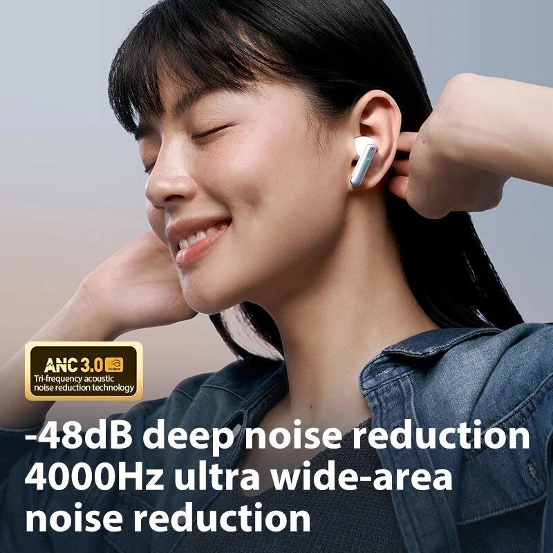 Wireless Anc Bluetooth Earbuds with Noise Reduction - T51s - Beige 7