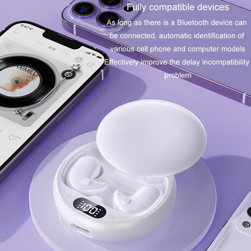 Wireless Sleep Earphones - Bluetooth 5.3 - Tws - Mini - Side Sleeping - Running - Sports - Black 5