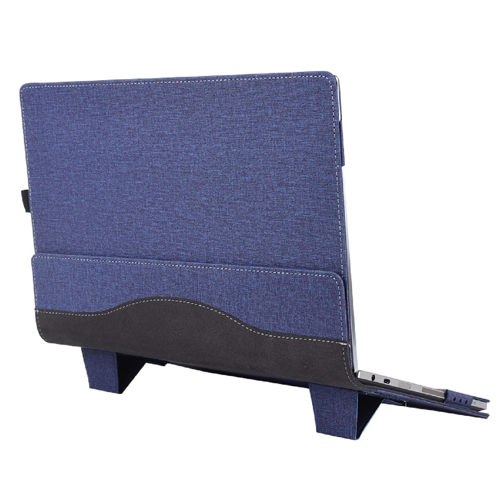Protective Leather Laptop Case With Stand - 15.6 Inch - Dark Blue - For Samsung Galaxy Book Flex 2020 10