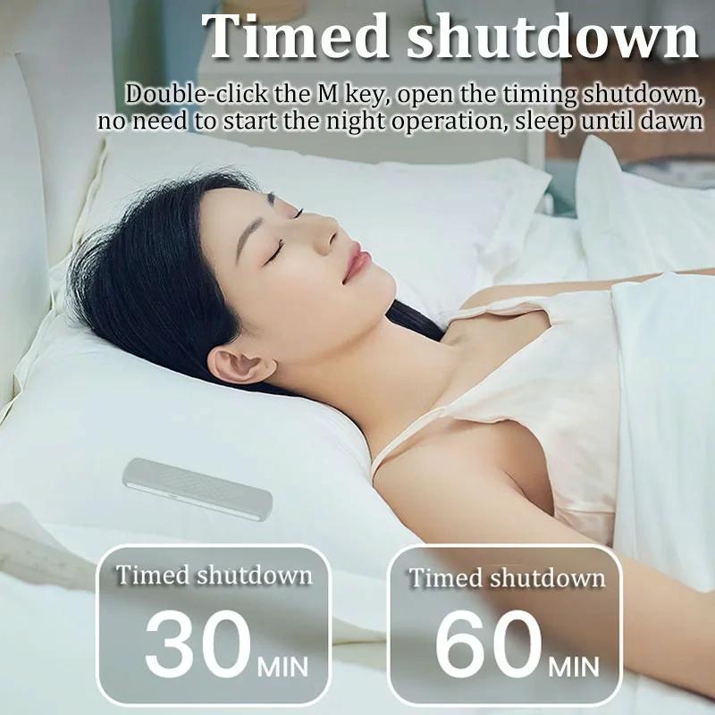 Portable Bone Conduction Sleep Speaker White Noise Aid - Black 6