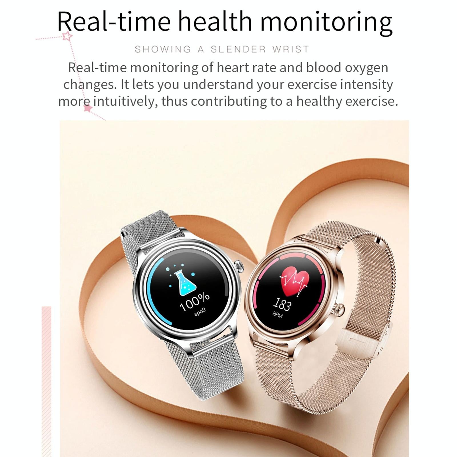 1.09 Inch Hd Colour Screen Bluetooth 5.0 Ip68 Waterproof Smart Watch Sleep & Heart Rate Monitor Blood Oxygen Tracking Steel Strap - Silver 13