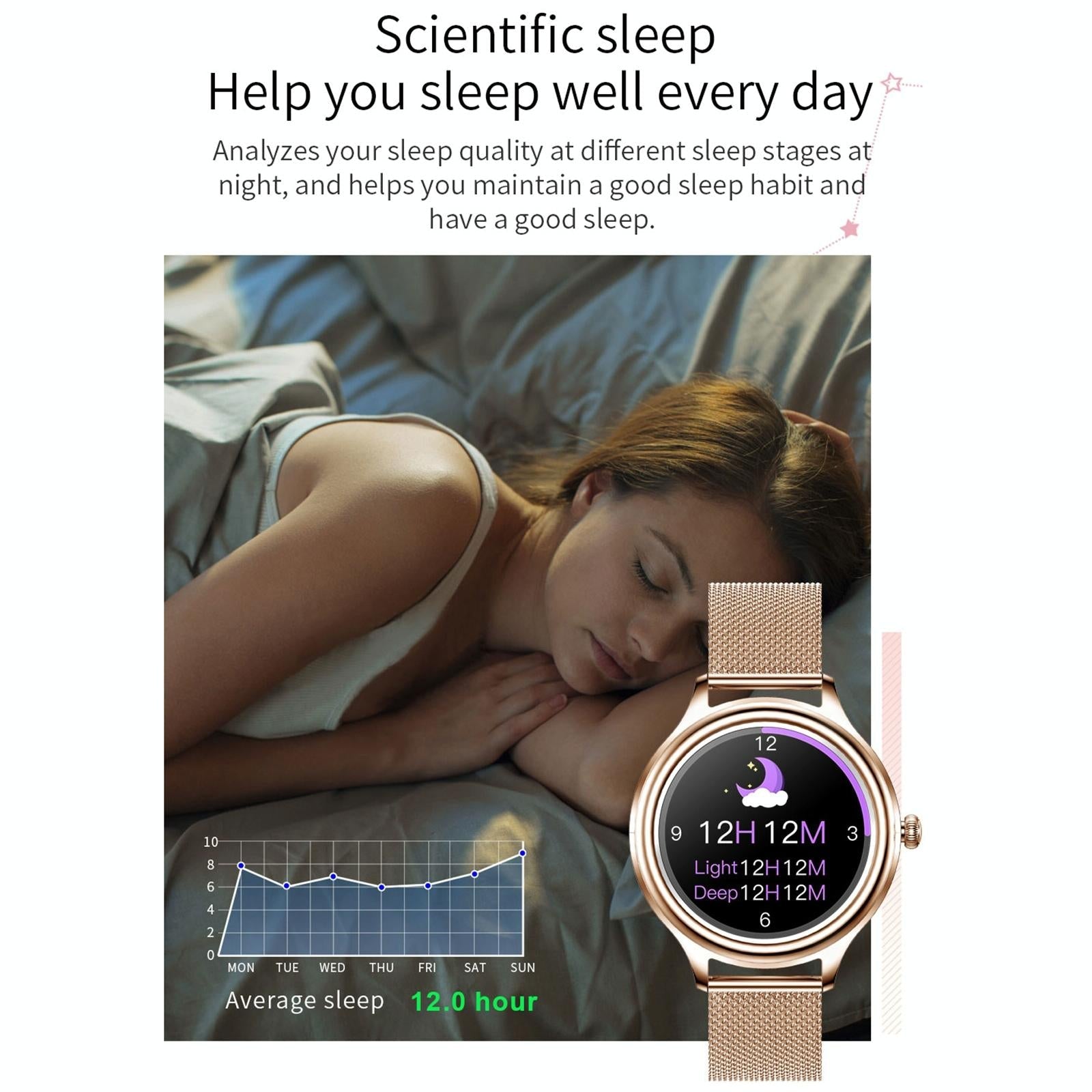 1.09 Inch Hd Colour Screen Bluetooth 5.0 Ip68 Waterproof Smart Watch Sleep & Heart Rate Monitor Blood Oxygen Tracking Steel Strap - Silver 7