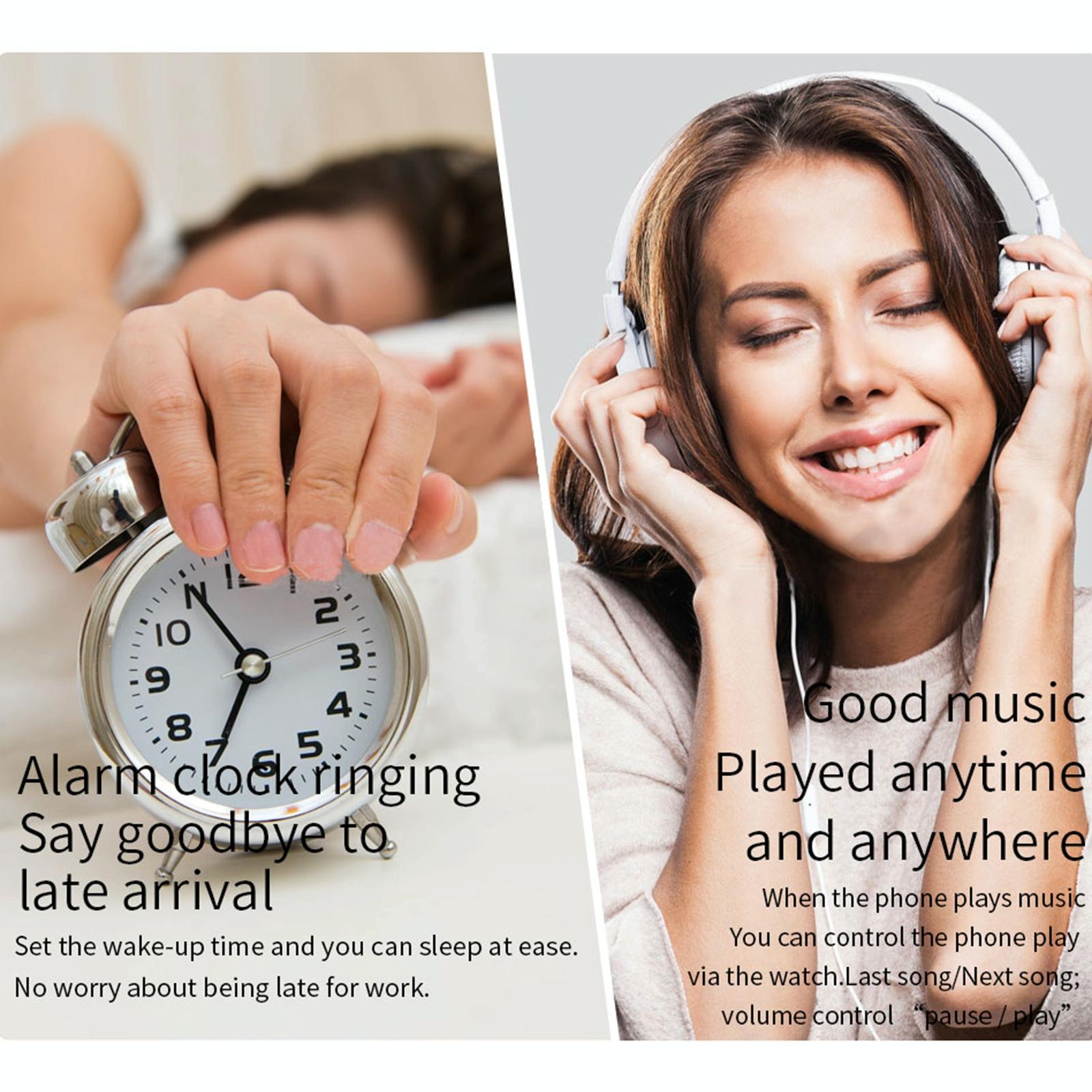 1.09 Inch Hd Colour Screen Bluetooth 5.0 Ip68 Waterproof Smart Watch Sleep & Heart Rate Monitor Blood Oxygen Tracking Steel Strap - Silver 9