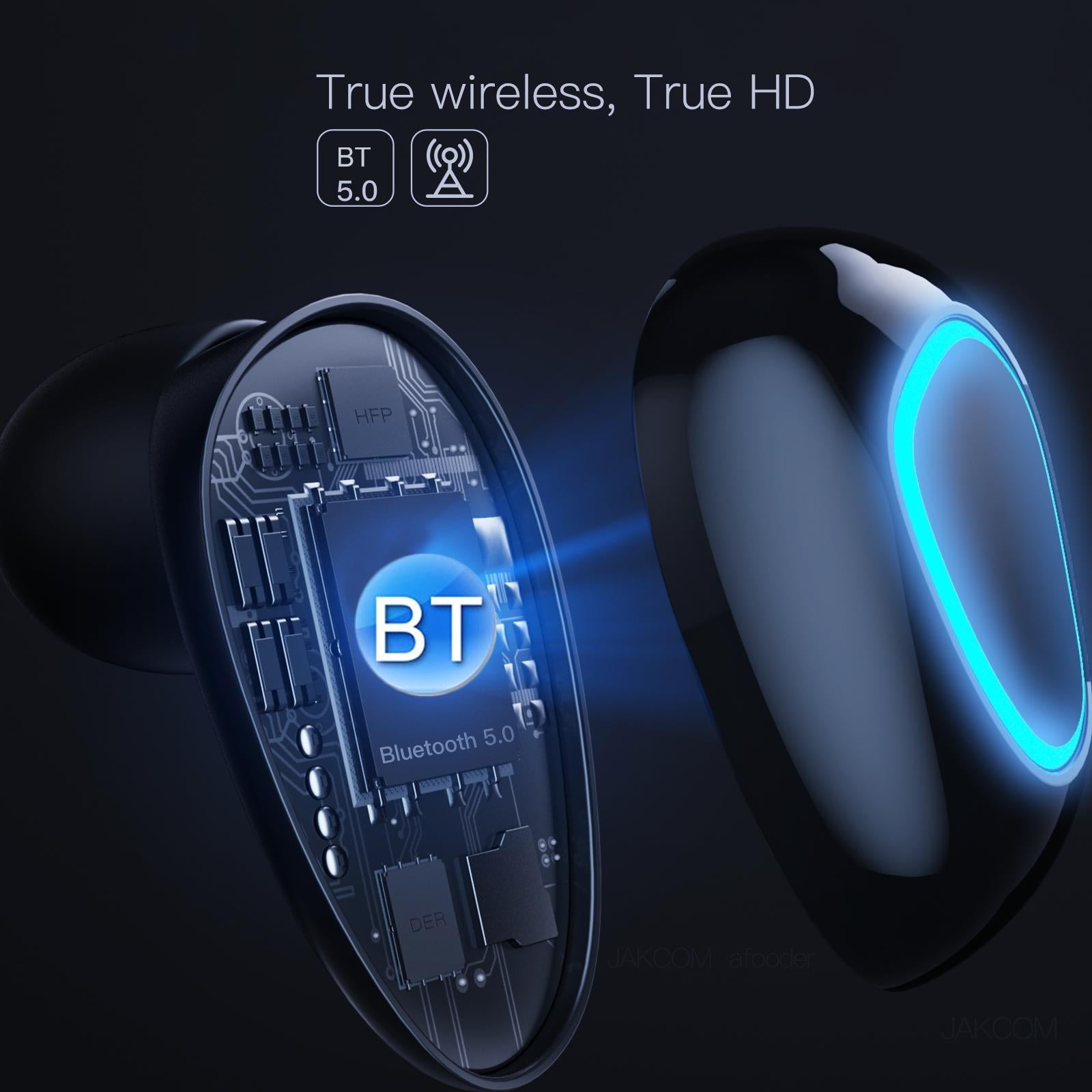 2-in-1 True Wireless Earbuds with Bluetooth 5.0 and Power Bank - Red 5