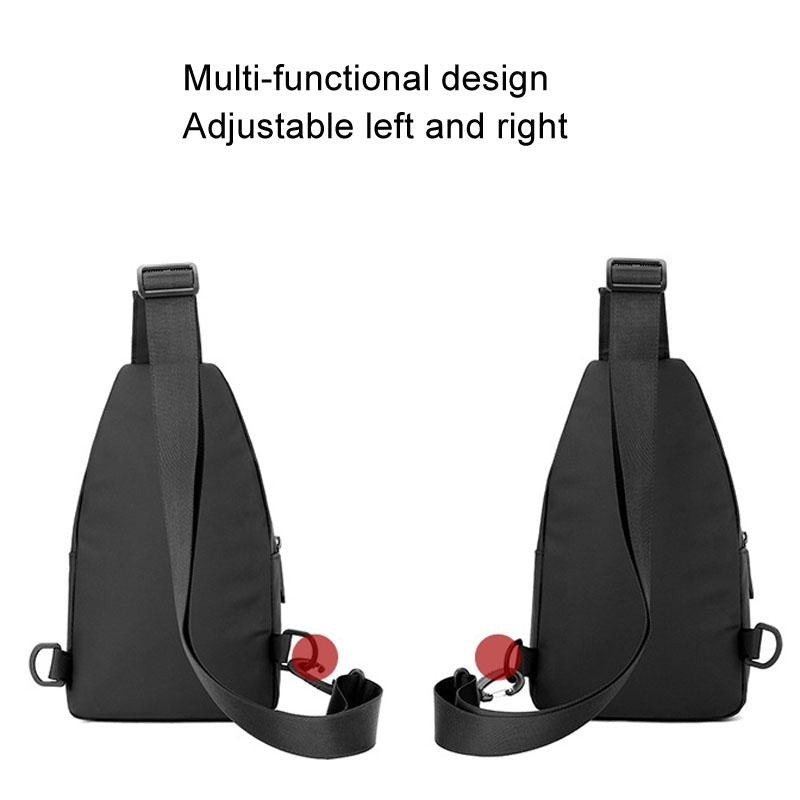 Outdoor Chest Bag For Men Crossbody Shoulder Bag For Daily Use - Grey 7