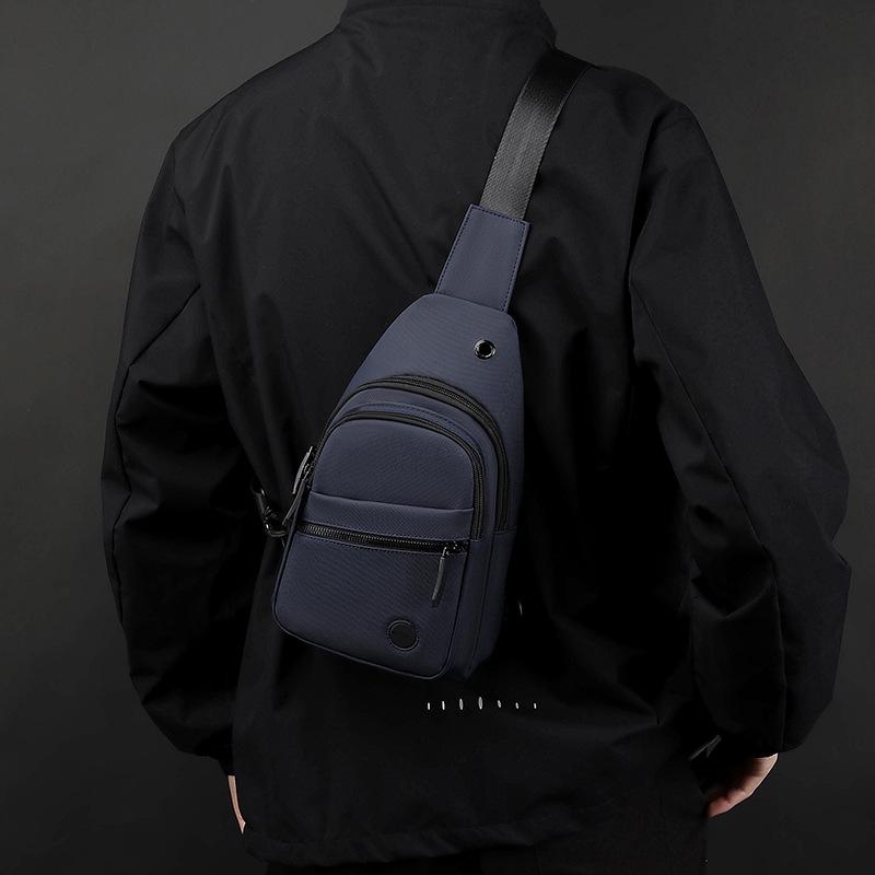 Outdoor Chest Bag For Men Crossbody Shoulder Bag For Daily Use - Grey 12