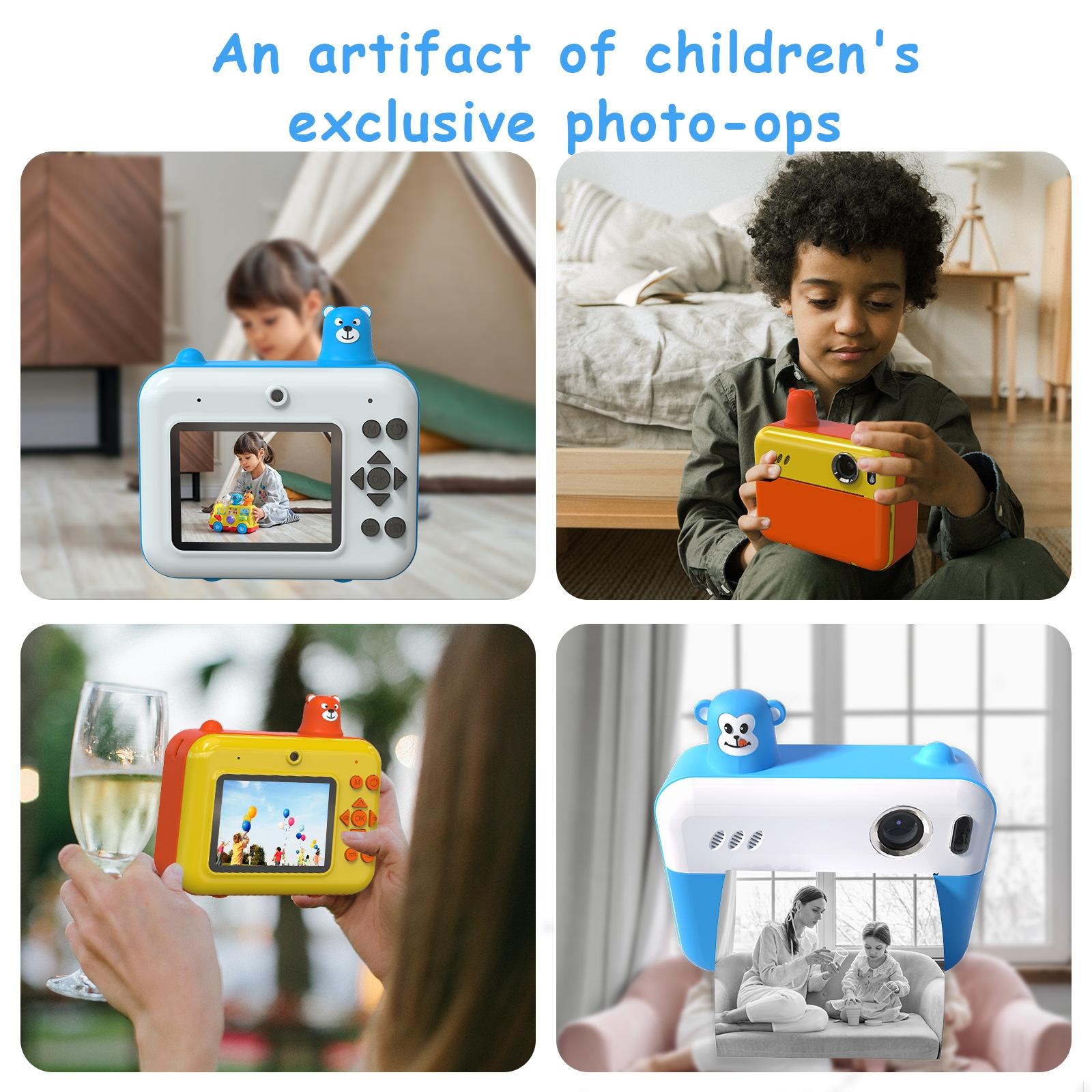 1080p Children's Camera with 2.36 Hd Led Display and Thermal Printing - Instant Capture - Sky Blue 9