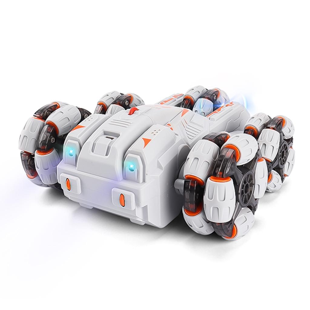 360-degree Swing Arm Rc Car with 5 Wheels - Multifunctional 2.4g - Grey 8
