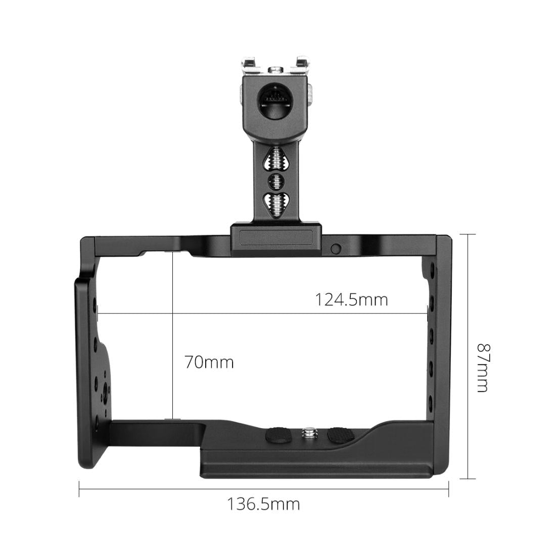 Video Camera Cage Stabilizer With Handle For Sony A6600 Black 7