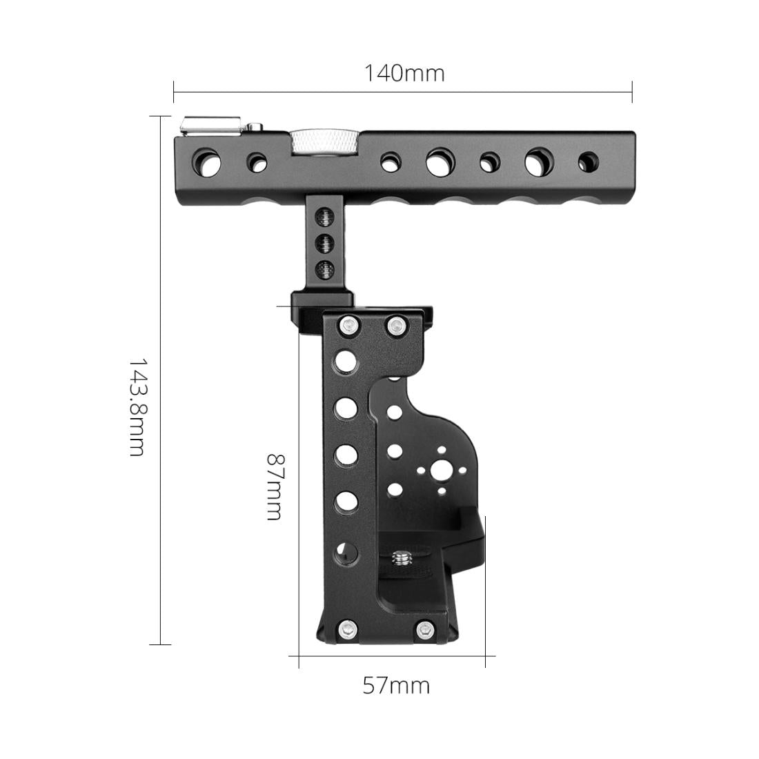 Video Camera Cage Stabilizer With Handle For Sony A6600 Black 8