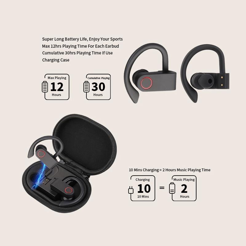 Jho-a9 Tws Wireless Bluetooth Earphones with Charging & Storage Bag 6