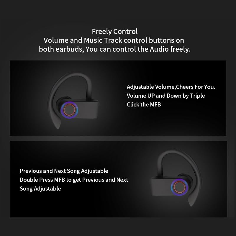 Jho-a9 Tws Wireless Bluetooth Earphones with Charging & Storage Bag 8