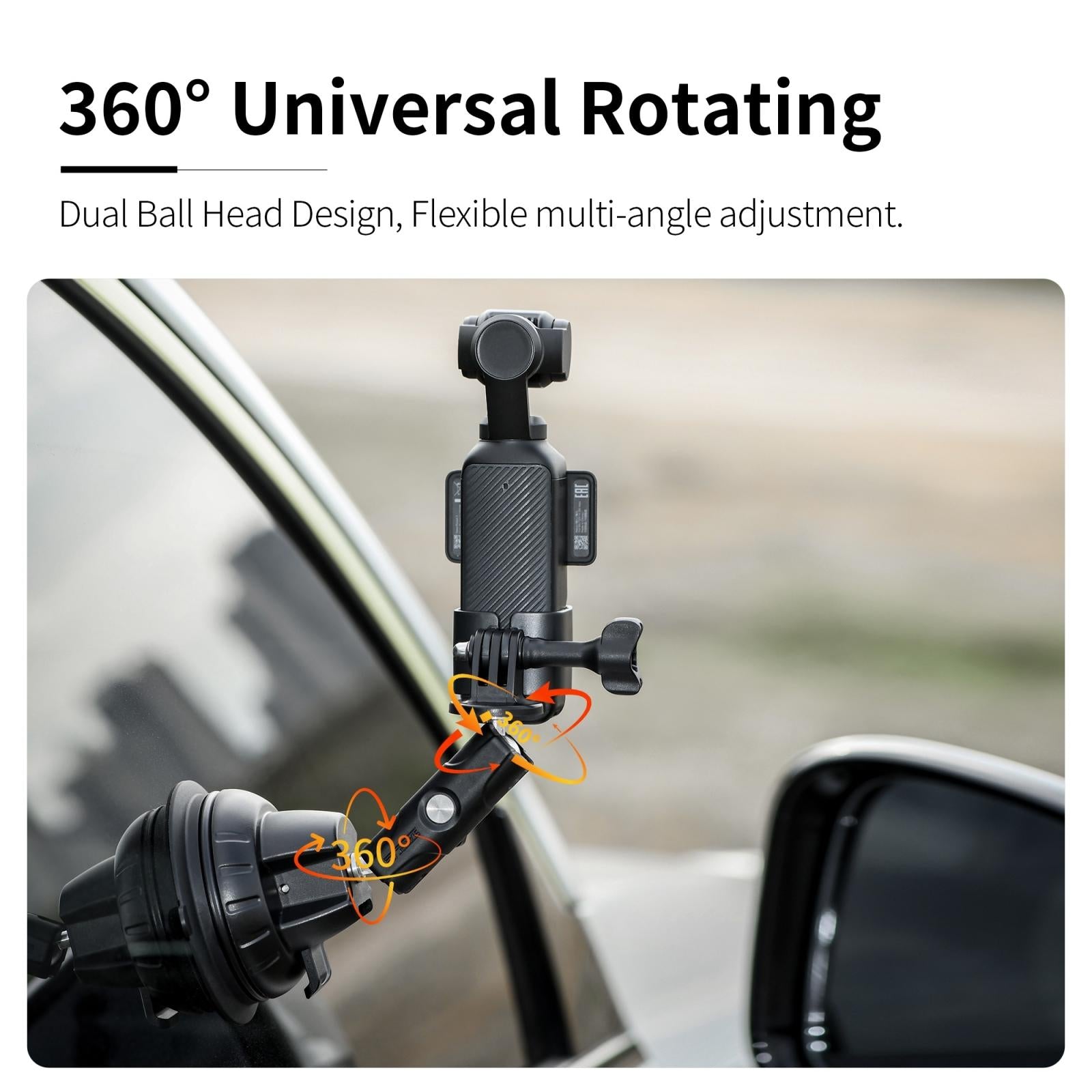 3 Suction Cup Holder For Dji Osmo Pocket Black 6