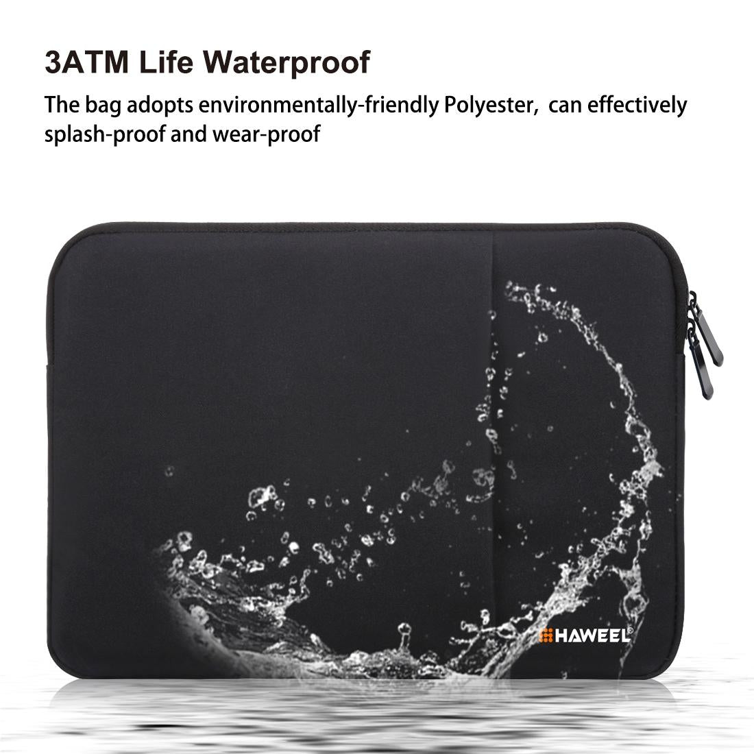 Zipper Sleeve Briefcase for Macbook Samsung Sony Dell Alienware Chuwi Asus Hp Laptops and Tablets - Black 8