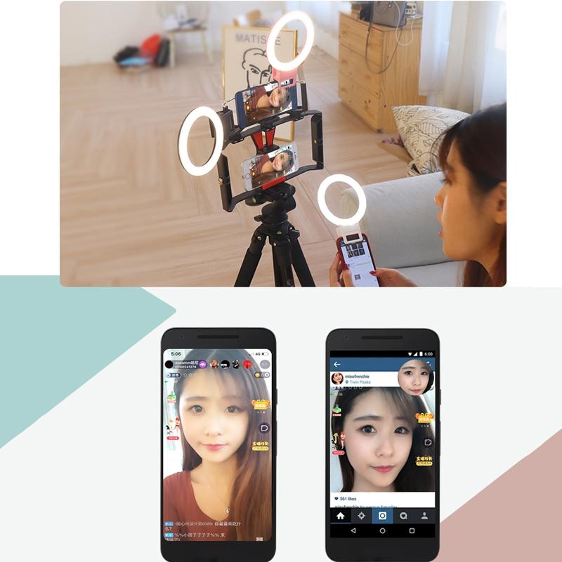 Xj18 Live Self-timer Led Fill Light - Perfect for Live Streaming - Black 6
