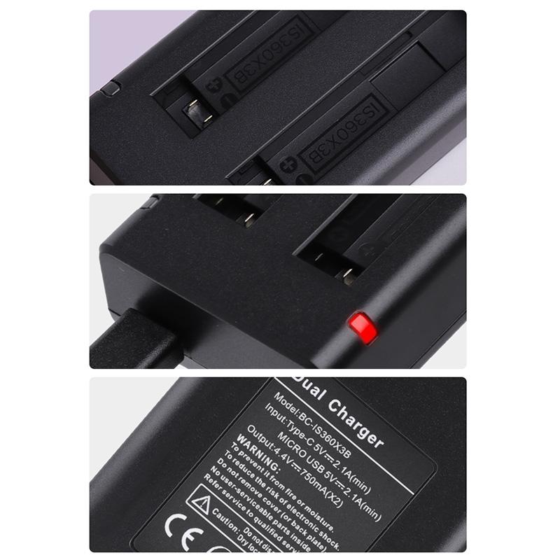 Insta360 X3 Dual Battery Charger with Indicator Light and Cable 7