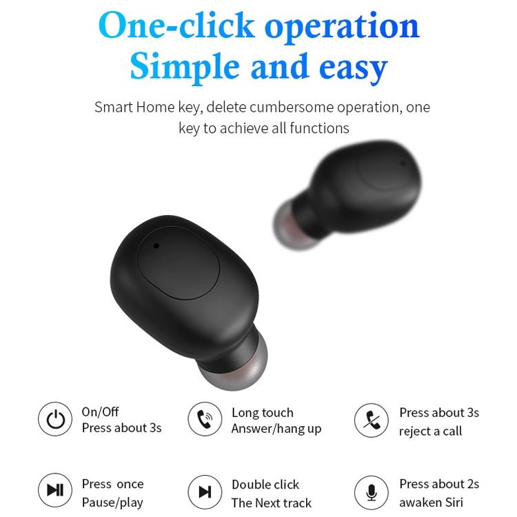 Wireless Sports Bluetooth Earphones - Binaural Stereo Black 11