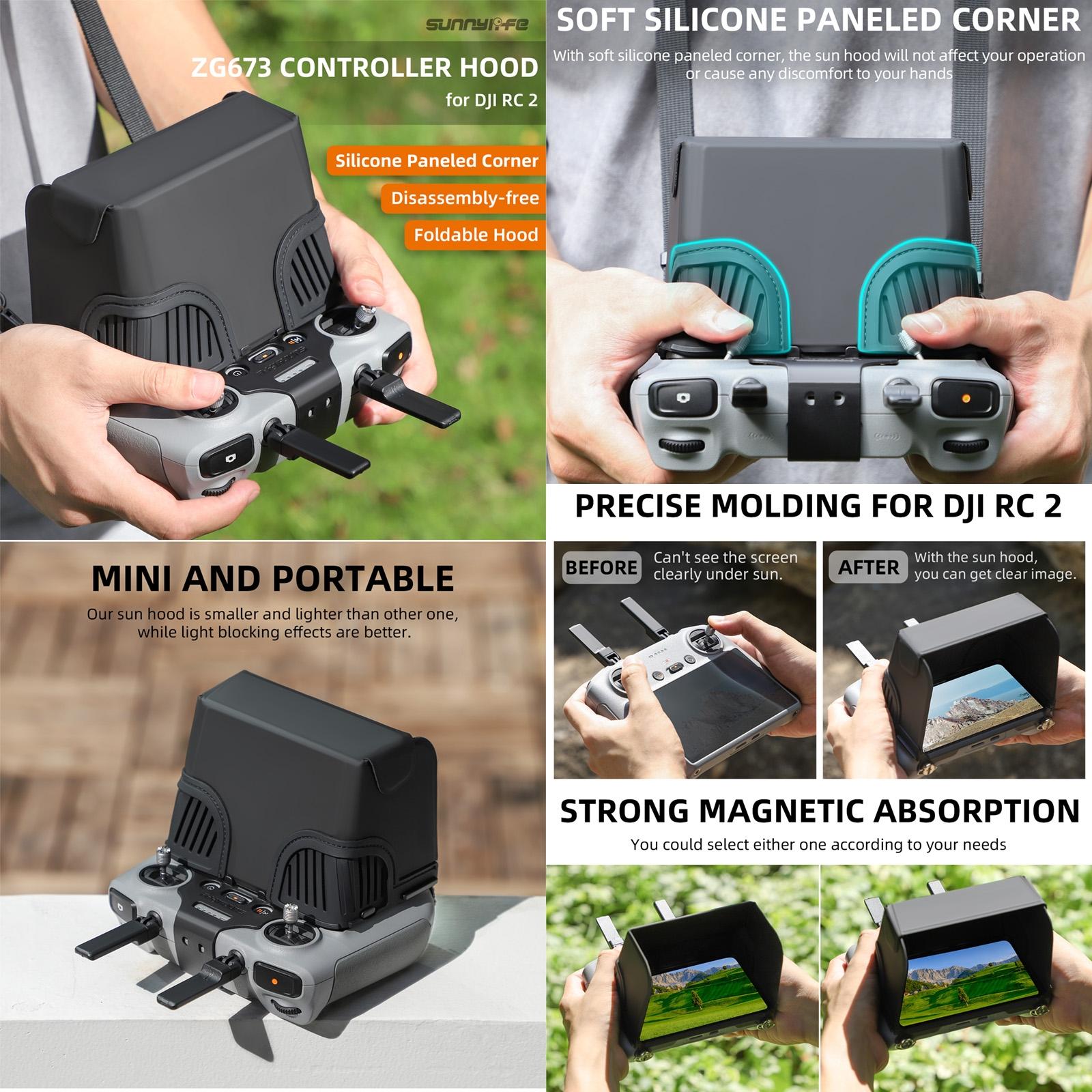Remote Control Sunshade Hood Cover for Dji Rc Drones 4