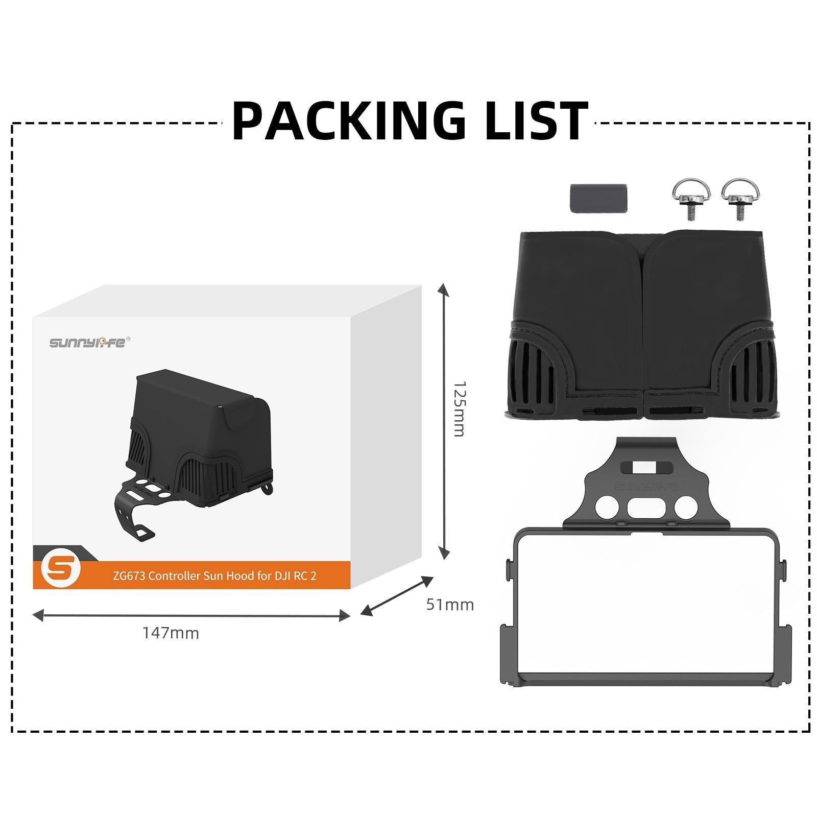 Remote Control Sunshade Hood Cover for Dji Rc Drones 8