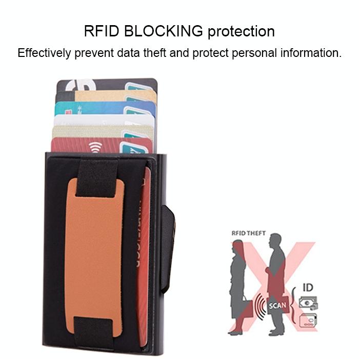 Pop-up Rfid Wallet with Anti-magnetic Protection - Black 15