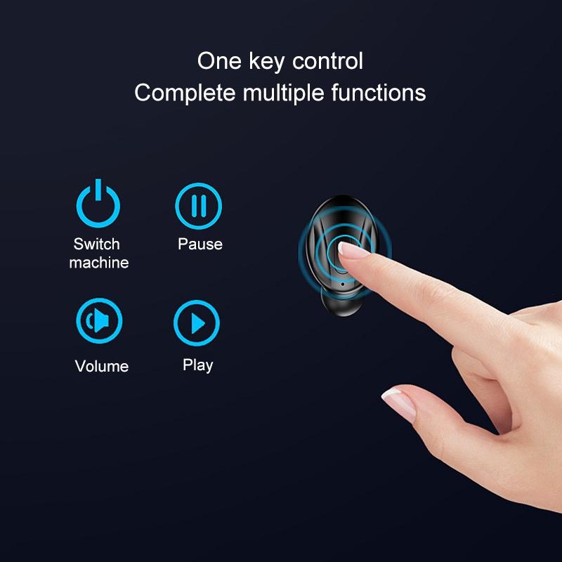 Mini Wireless Bluetooth 5.0 Earphones - Xg13 Tws - Black 9